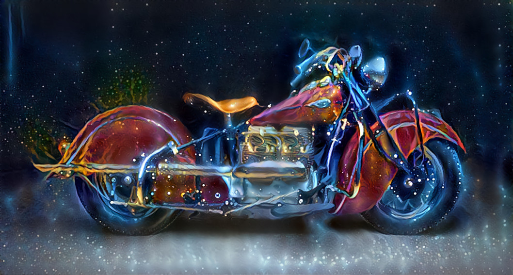 Art Deco Indian motorbike