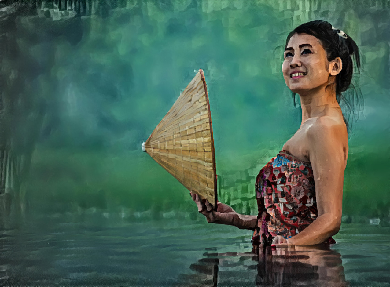 Cambodian woman bathing source Image by sasint https://pixabay.com/