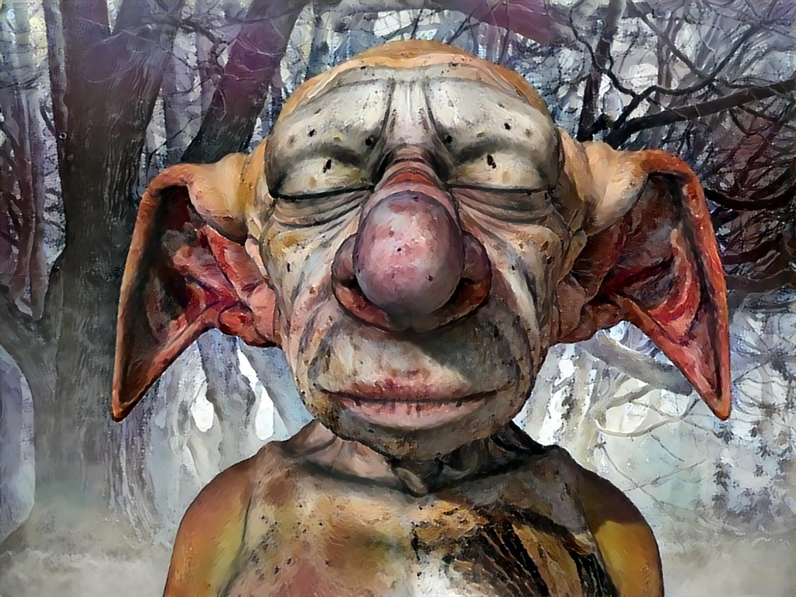 House Elf, Source of original 3D model: https://skfb.ly/6JYxO