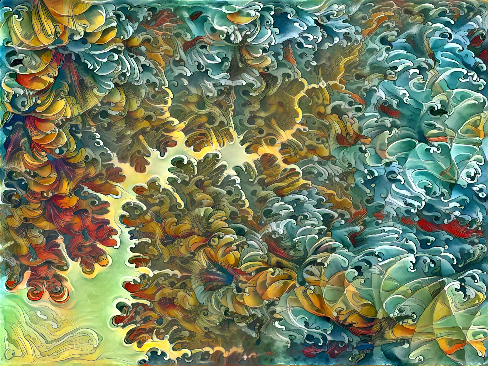 Fractal of Colorful Clouds