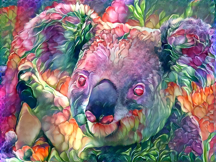 Koala in the Flower World