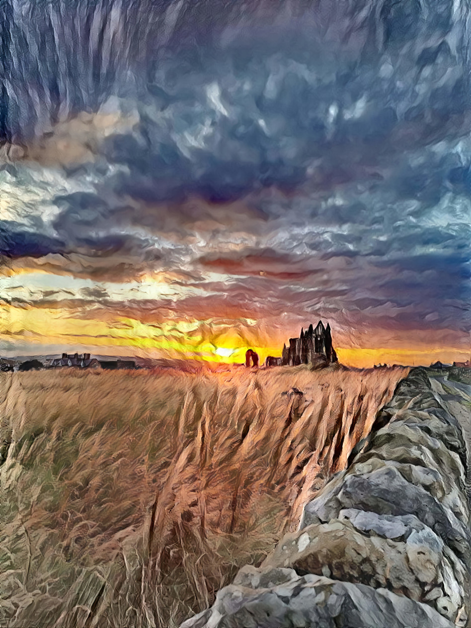 Whitby Abbey ruins, Yorkshire, England