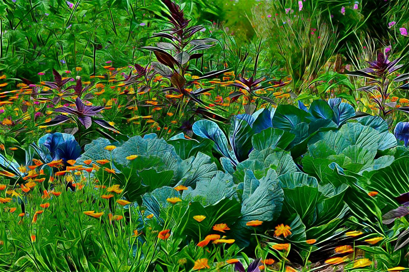 White Cabbage garden