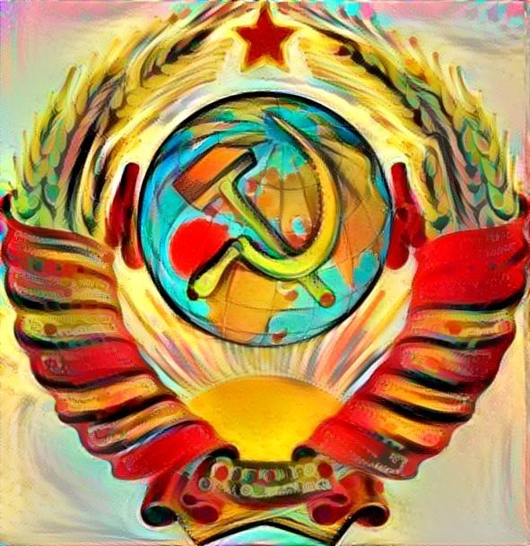 Emblem of the USSR (Colorful Paint)