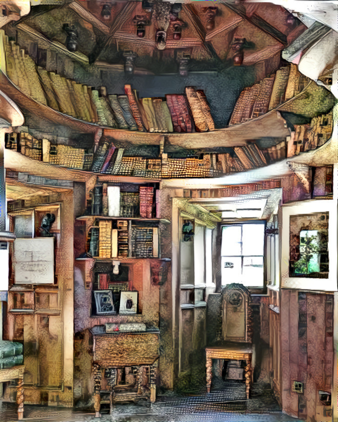 Reading room at Ferniehirst Castle