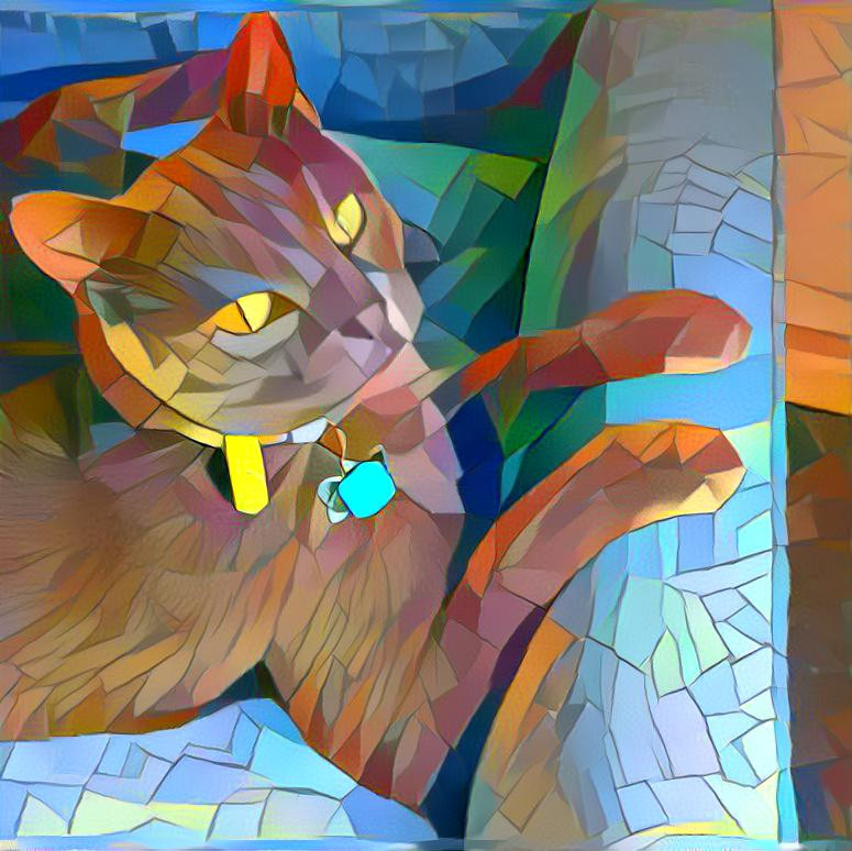 Mosaic cat 2