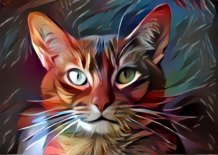 Deep Dream: Abyssinian Cat