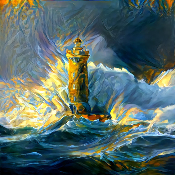 Lighthouse in the storm