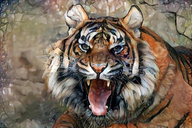 Deep Dream: Tiger (Ver.2)