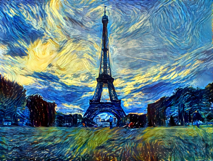 Van Gogh's Eiffel Tower