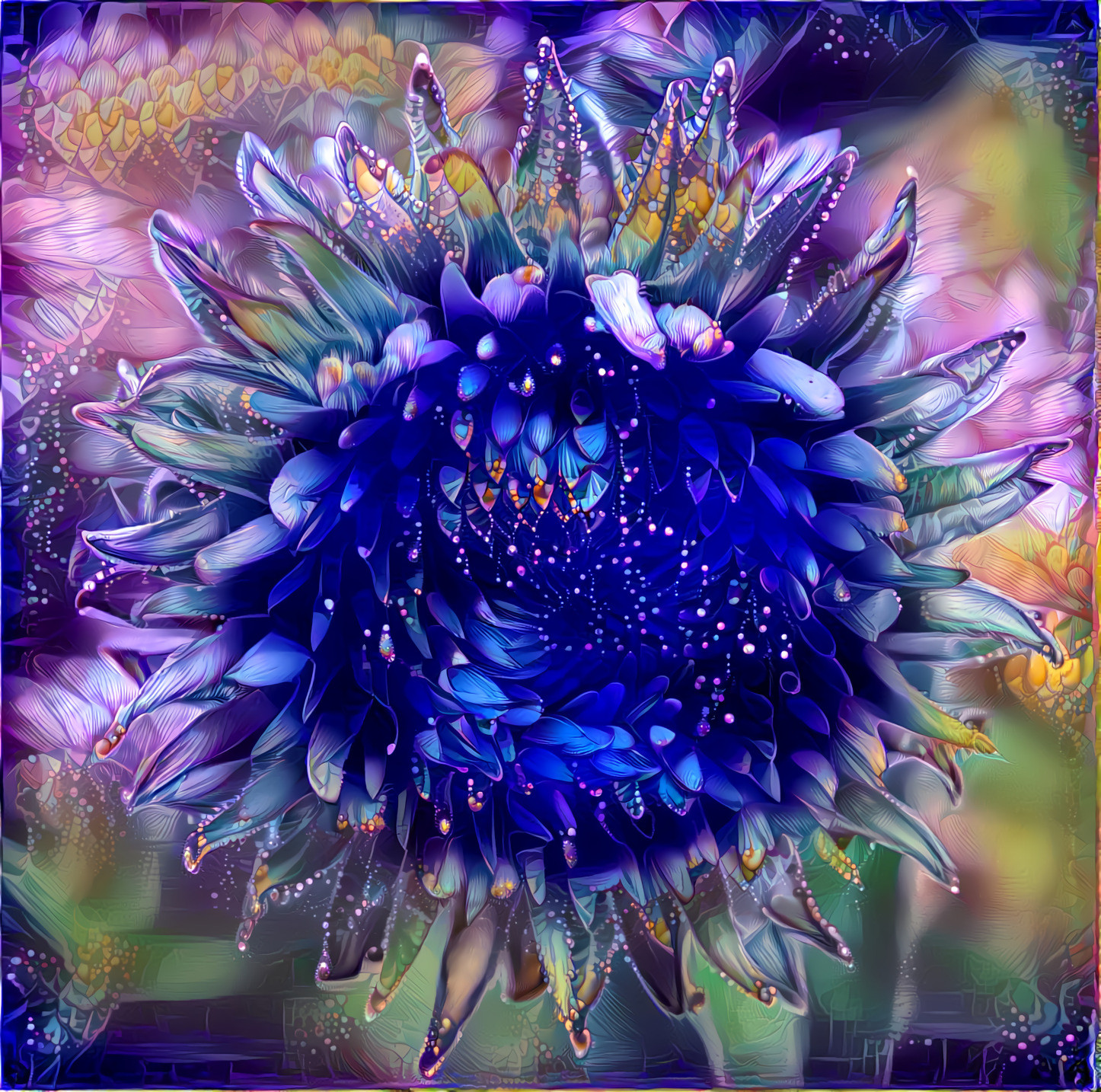 Blue Sunflower