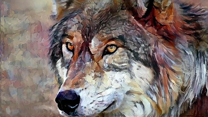 Deep Dream: Wolf (Ver.2)