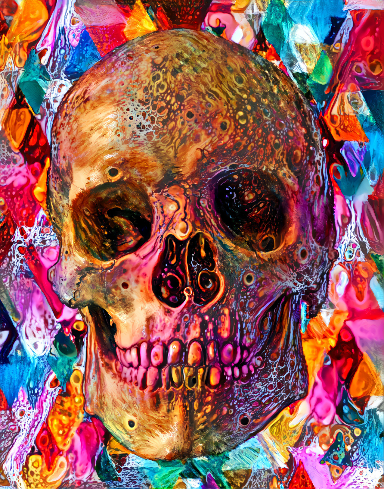 Neon Skull