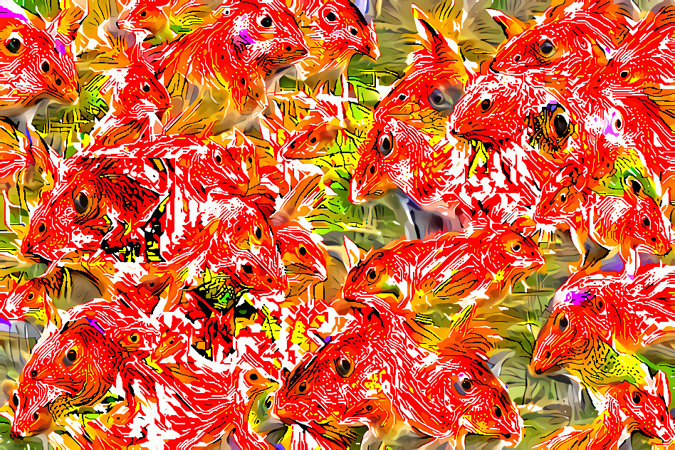 Overcrowded Koi Pond