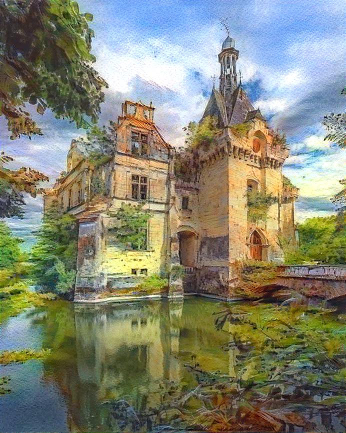 Abandoned Chateau in Green