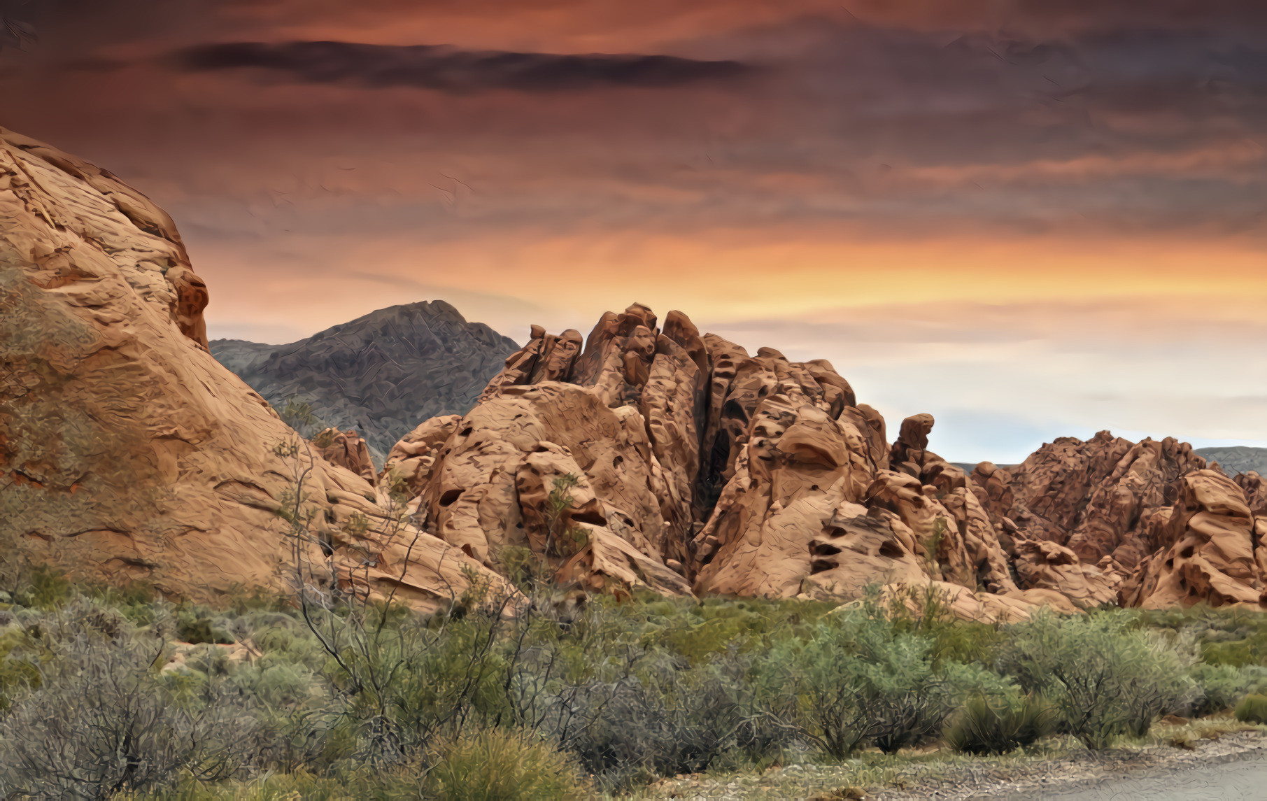 Sunrise, Valley of Fire Canyon, Nevada