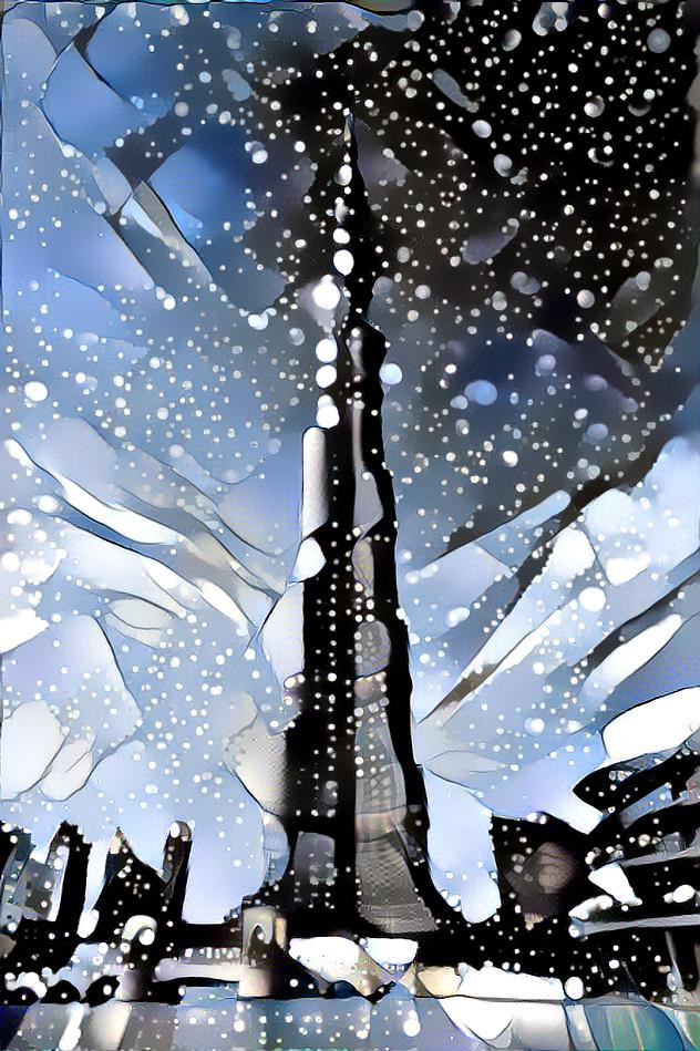 snowy Dubai