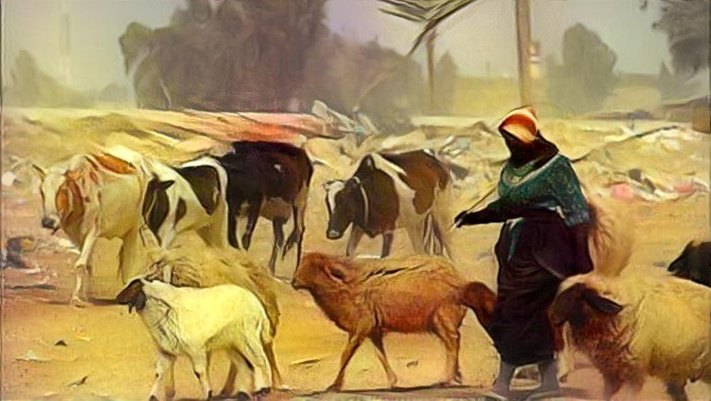 The shepherd woman