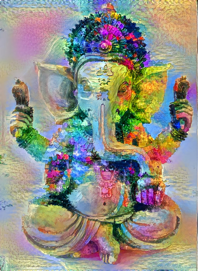 Ganesha al Óeo Navidad fusión