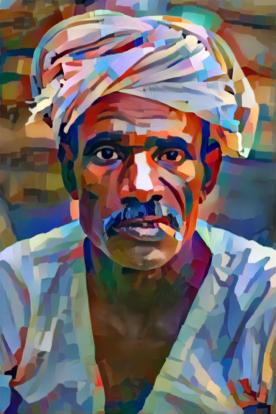 multicoloured dude with a turban