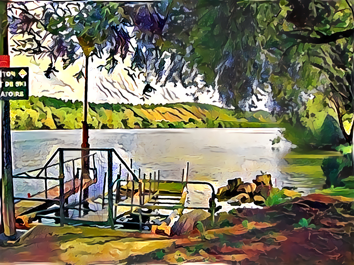 - - - - 'La Seine on a Summer's Day' - - - - Digital art by Unreal - from own photo.