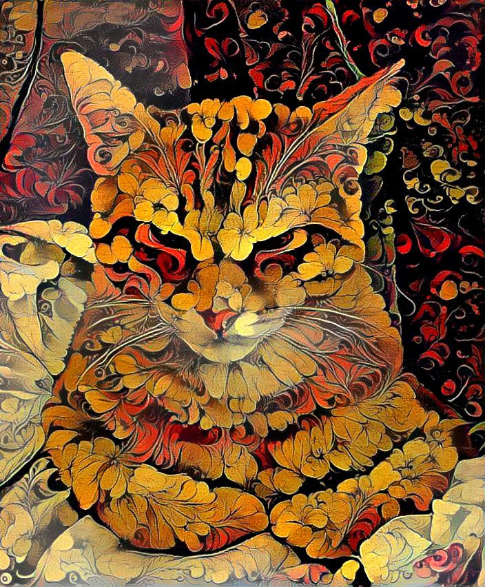 Flower cat