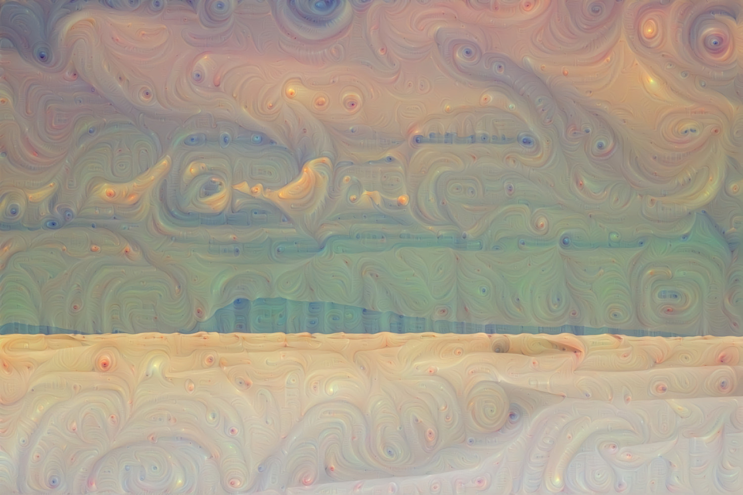 Deep Dream Beach