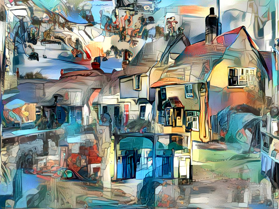 "Cottages Abstract" by Unreal from own photo.