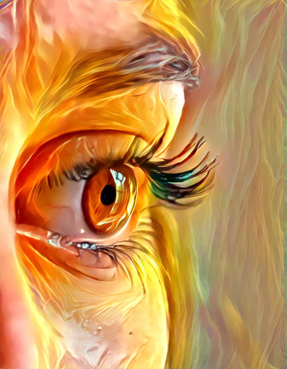 Flaming eye