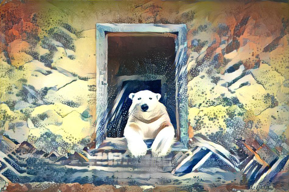 Polar Bears in abandoned Russian weather station