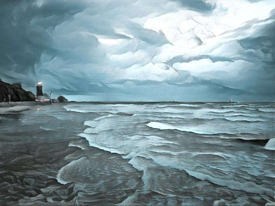 A Stormy Beach