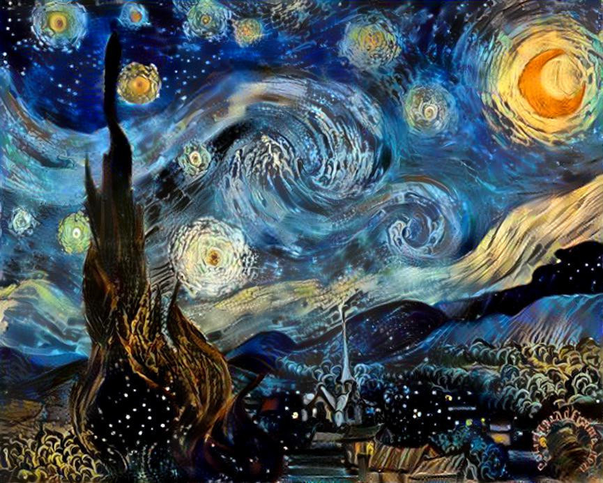 Starry Night.   van Gogh