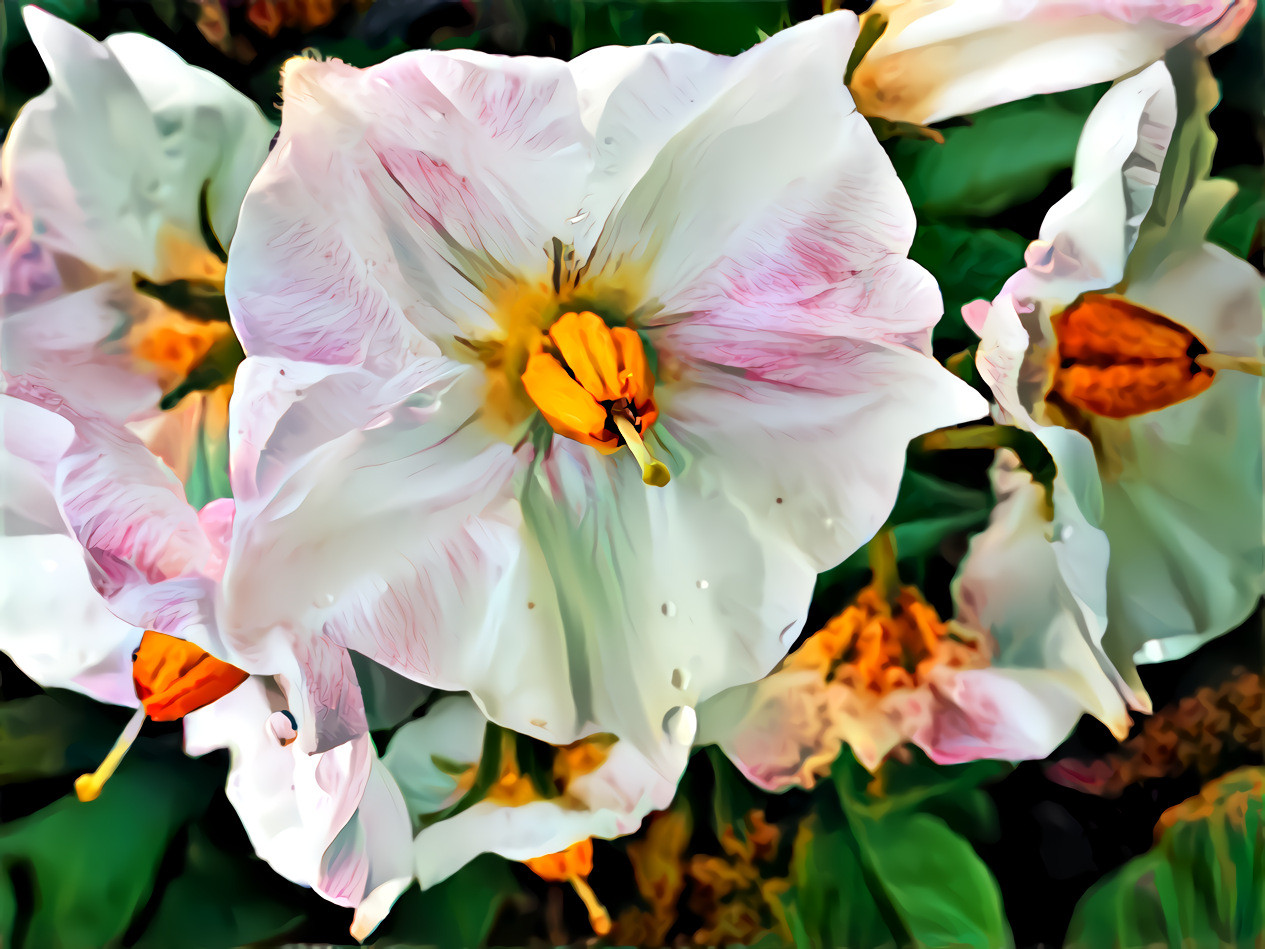 pretty potato blossoms