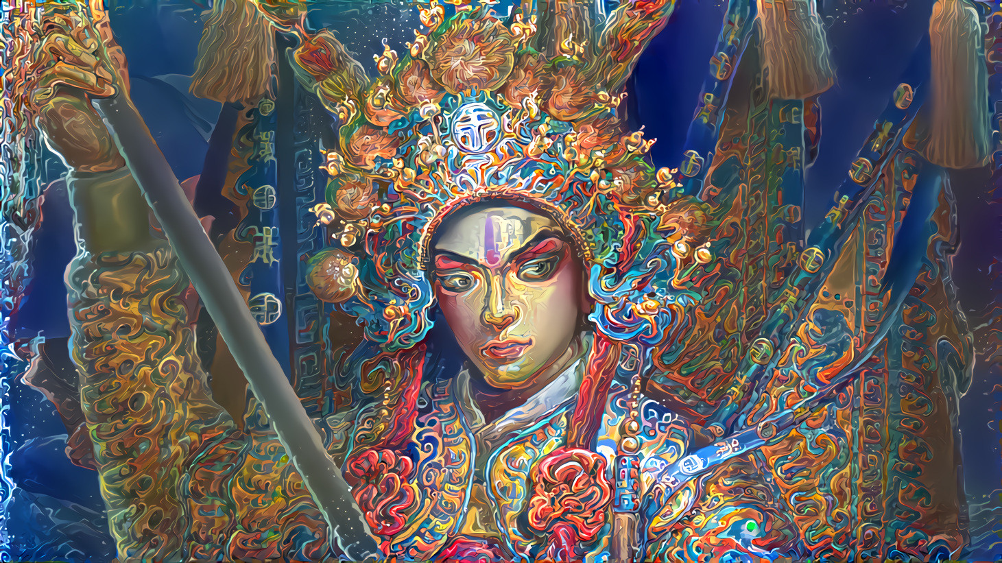 Colorful Woman Warrior [1.2MP]