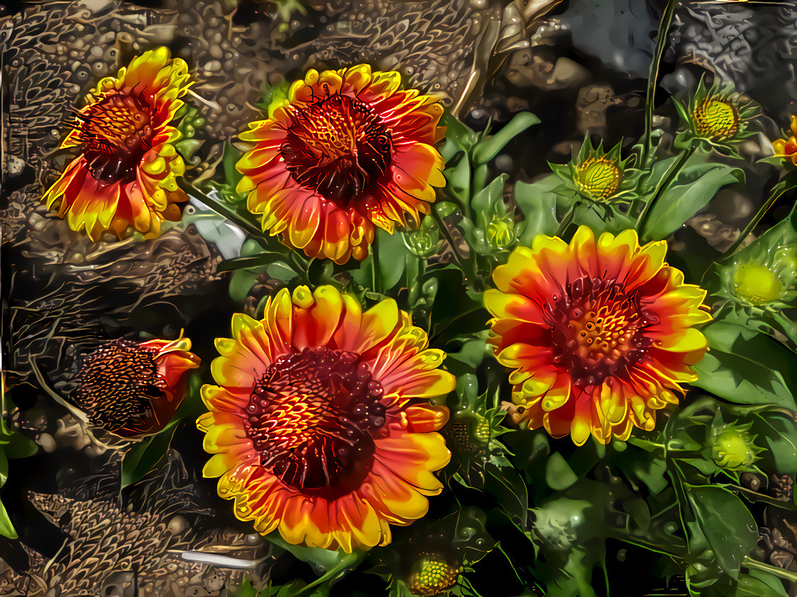 Blanket flower in our garden