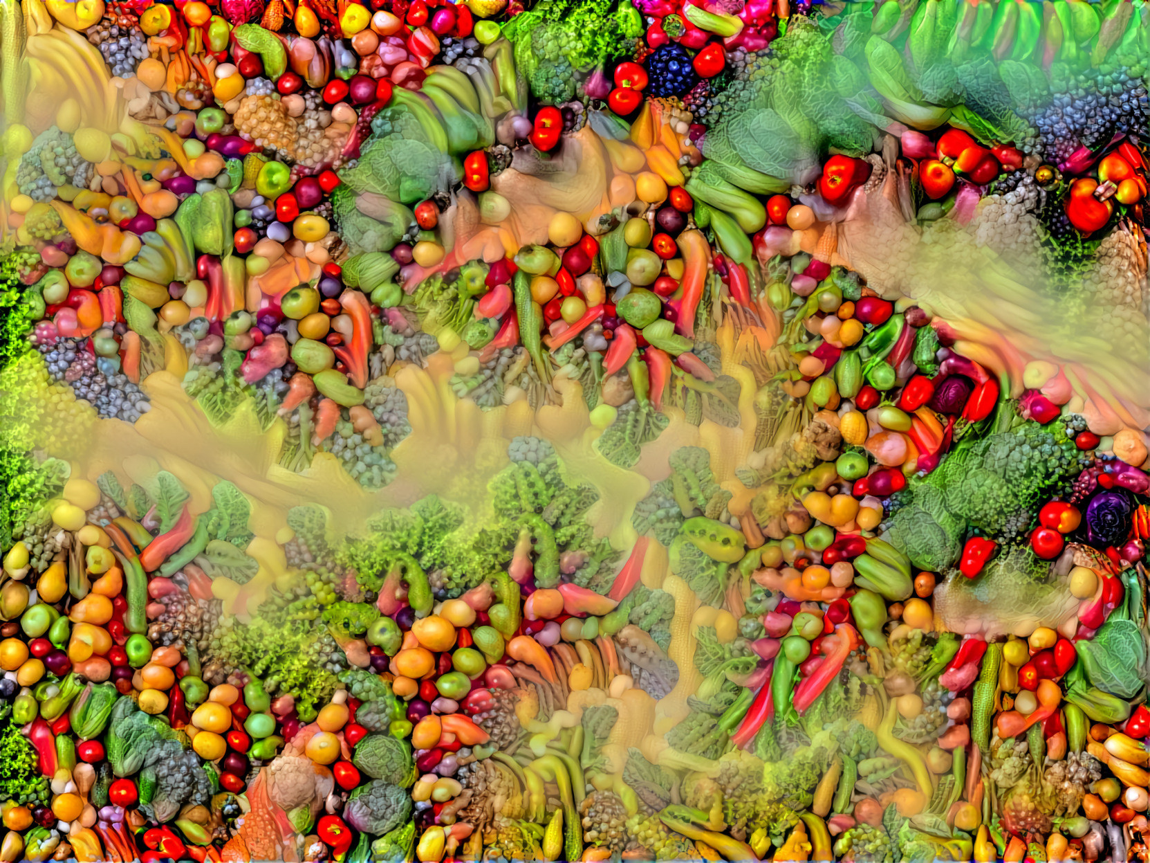 Fractal Fruit and Vegetables