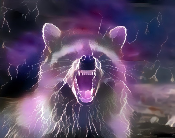 Supersayan raccoon?