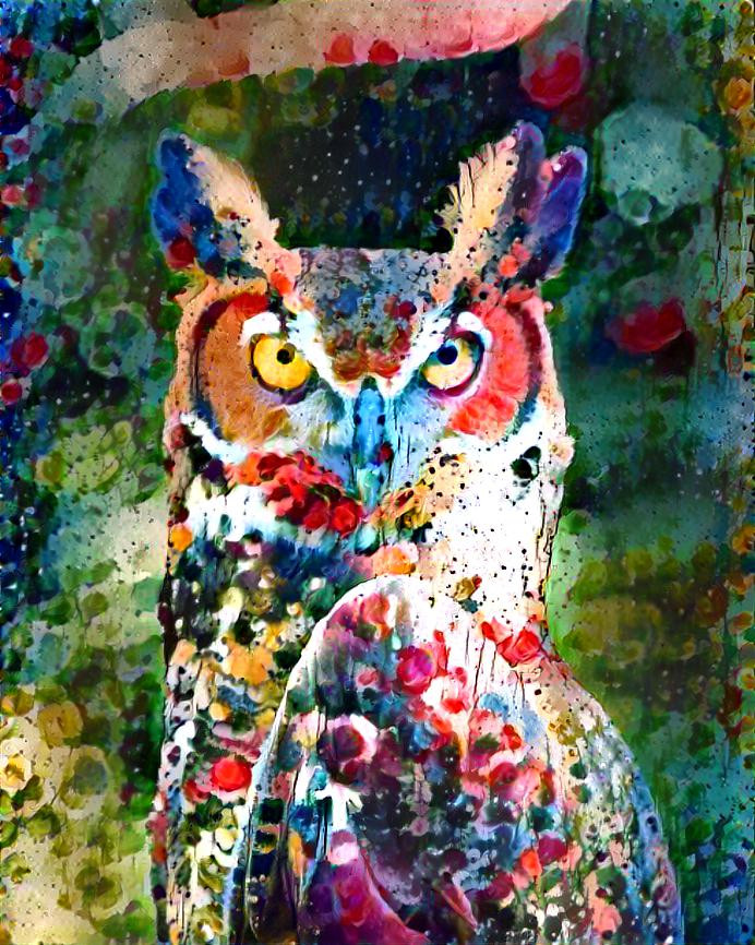 Watercolor owl