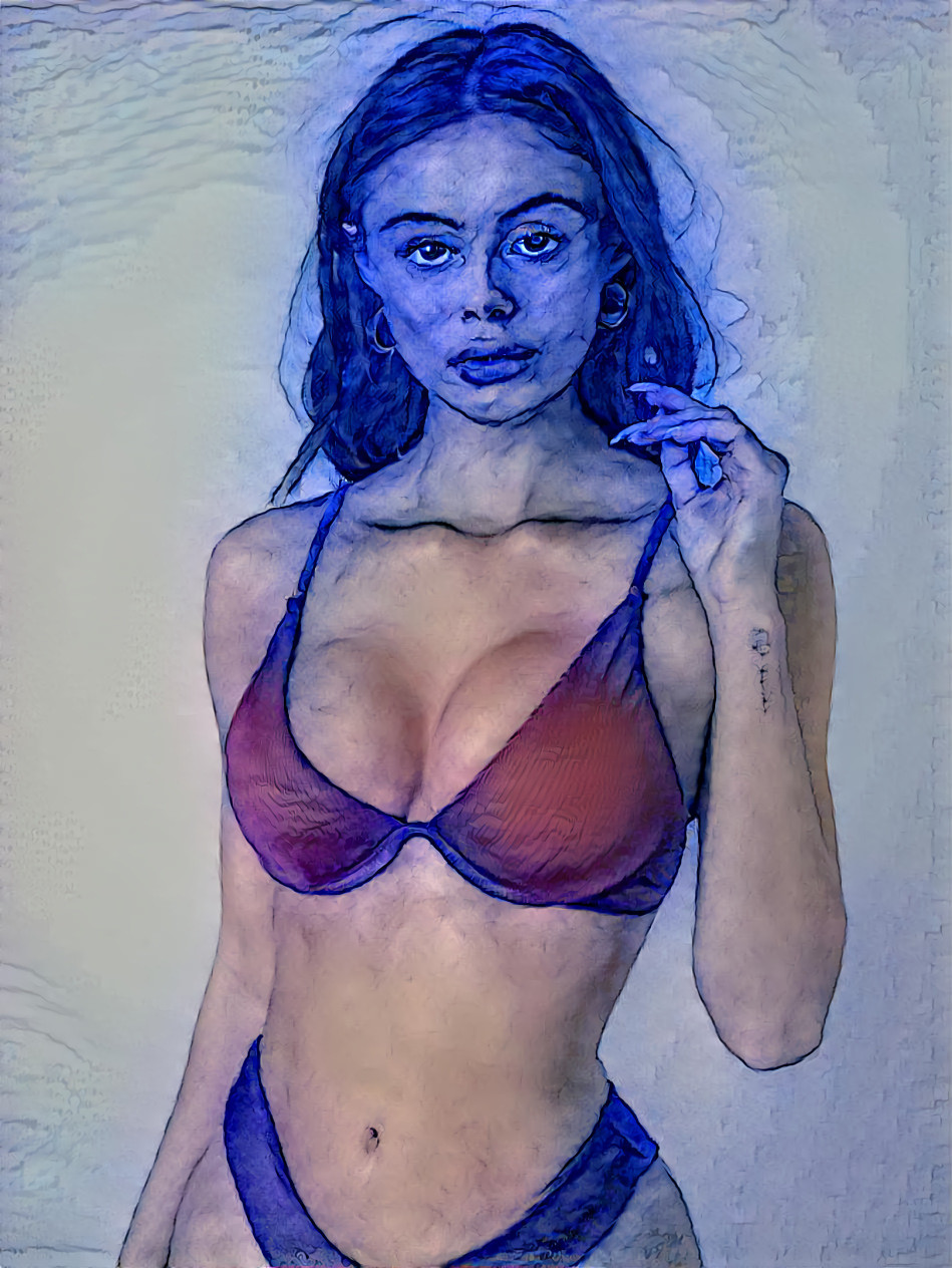 girl in blue