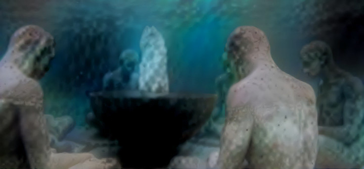 Underwater Statues Cancun Mexico