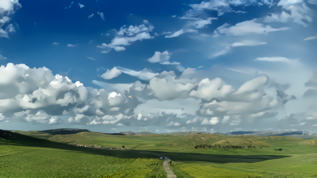 Endless Prairie and Sky