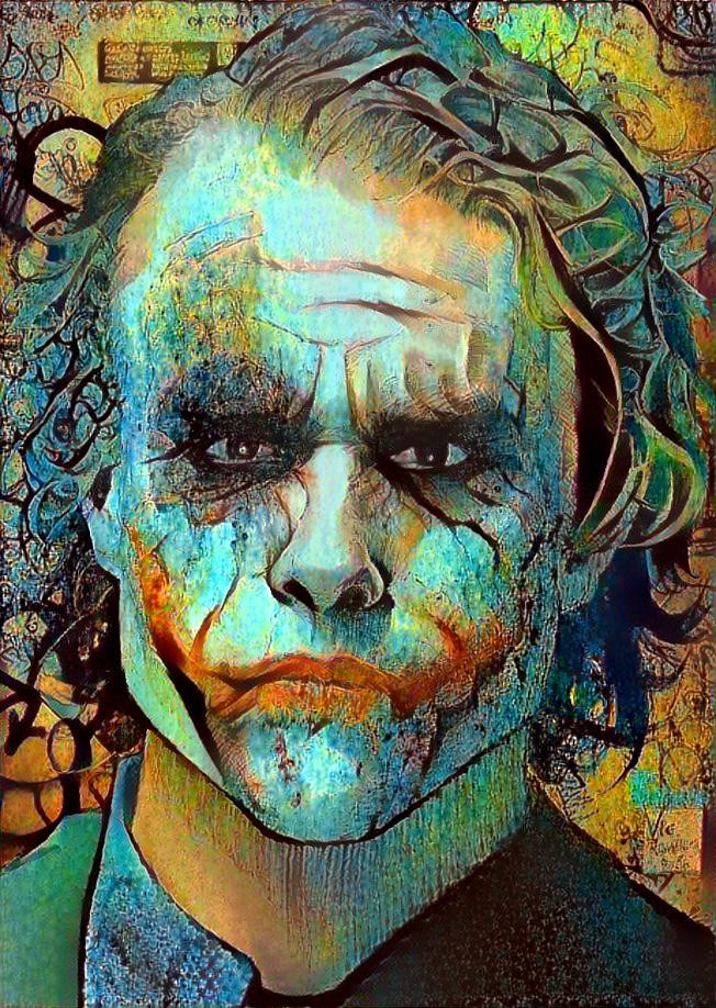 Heath Ledger as the Joker