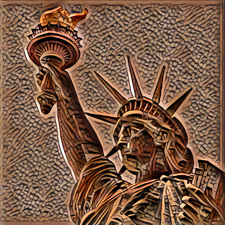 Liberty in copper