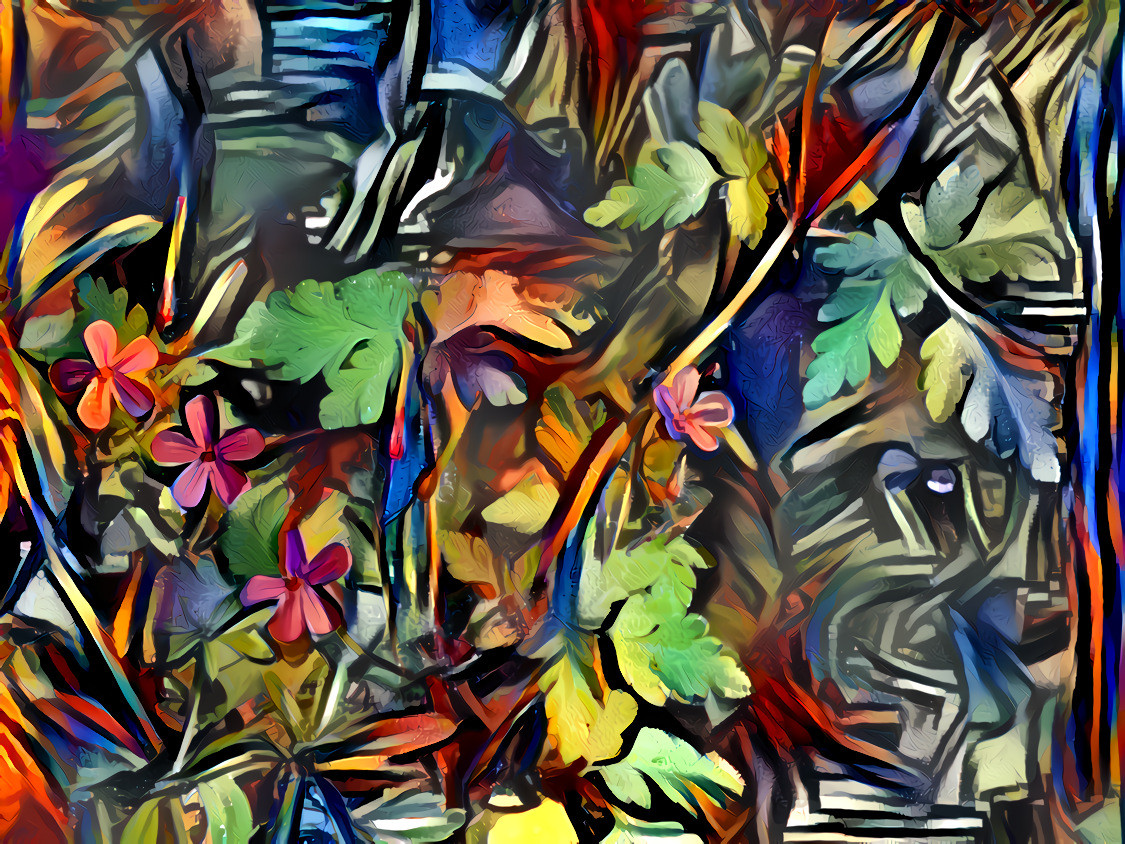 - - - - - - - -   'Foliage Pattern'   - - - - - - - - - - Digital art by Unreal - from own photo.