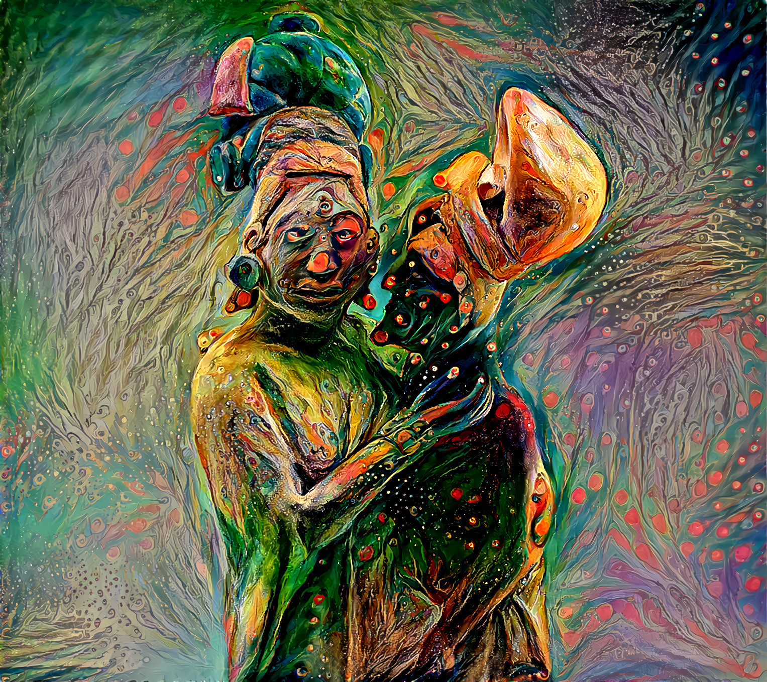 embrace (mayan terracotta lovers) 