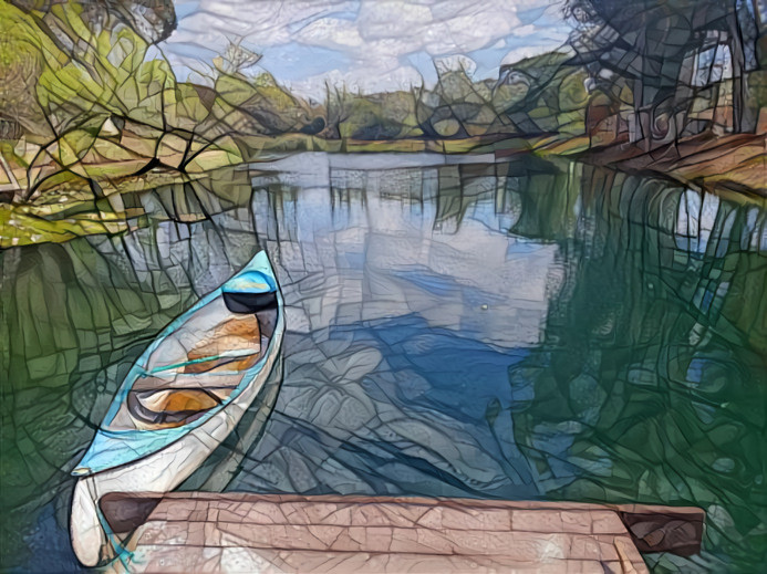 Taylor Pond in glass