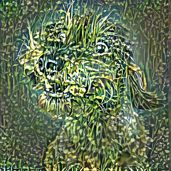 Dog in the grass