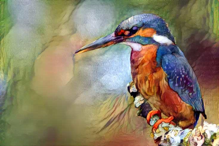 Deep Dream: Kingfisher