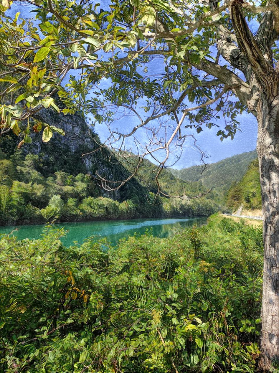 nearby river Soca, Slowenia