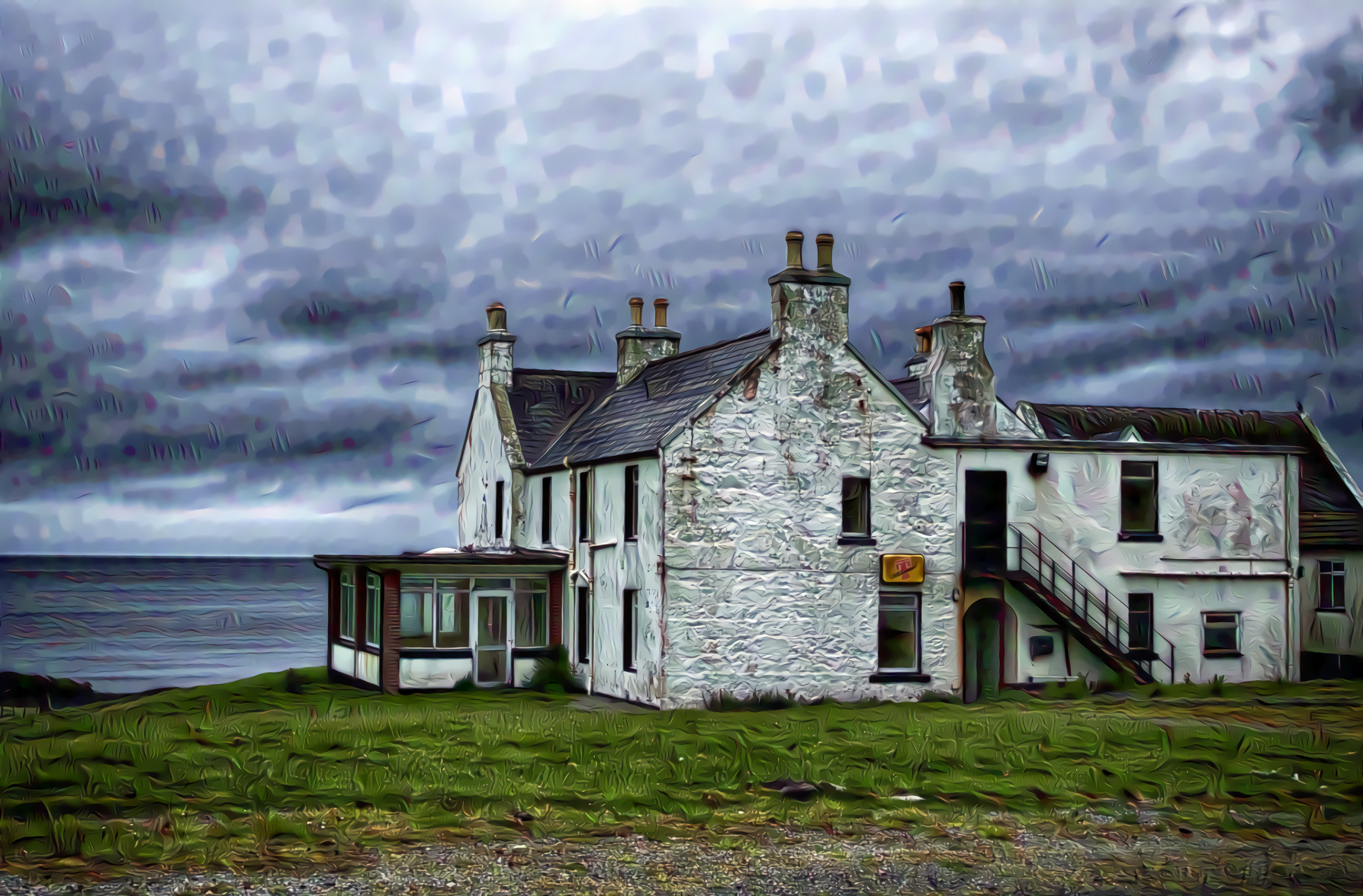 Scotland - Old house by the sea